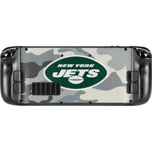 NFL New York Jets Camo Steam Deck Handheld Gaming Computer Skin